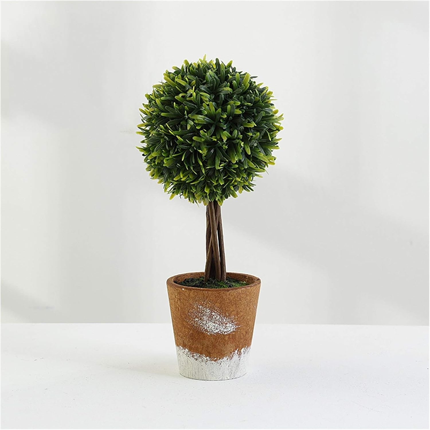 SUNESA Fake Plants Mini Artificial Topiary Shrub in Ceramic Pot