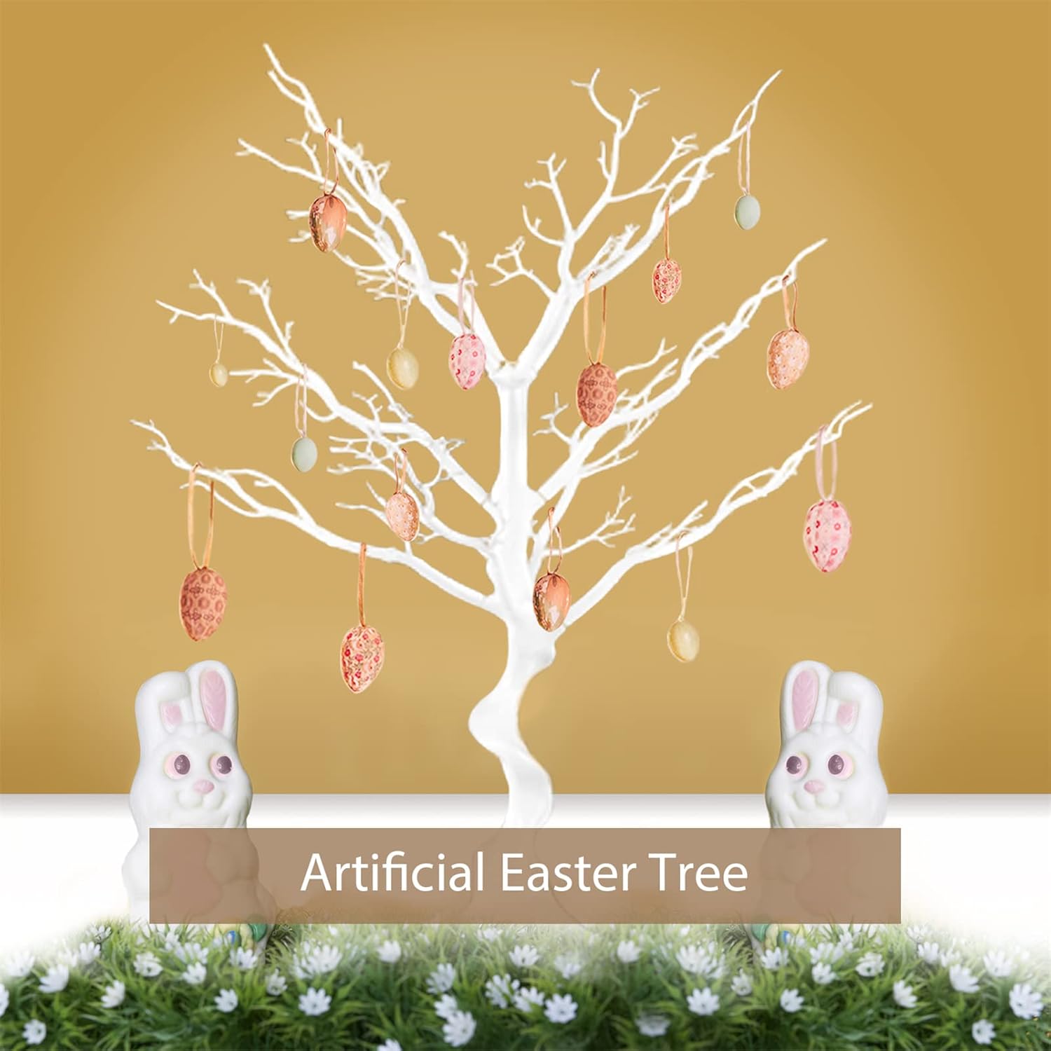 Sziqiqi White Artificial Tree Centerpiece for Weddings Parties Christmas