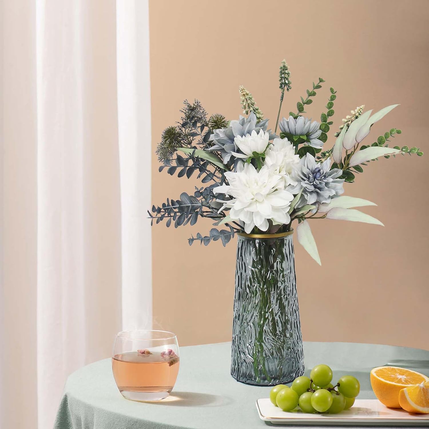 Leftover Fake Flowers in Vase for Home Decor