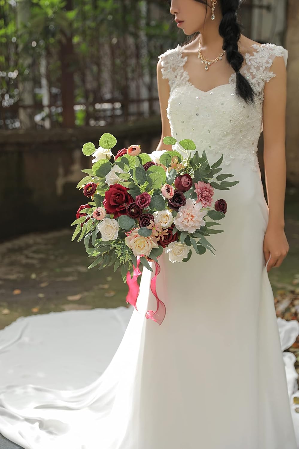 YYHUAWU Artificial Flowers Set for DIY Decorations