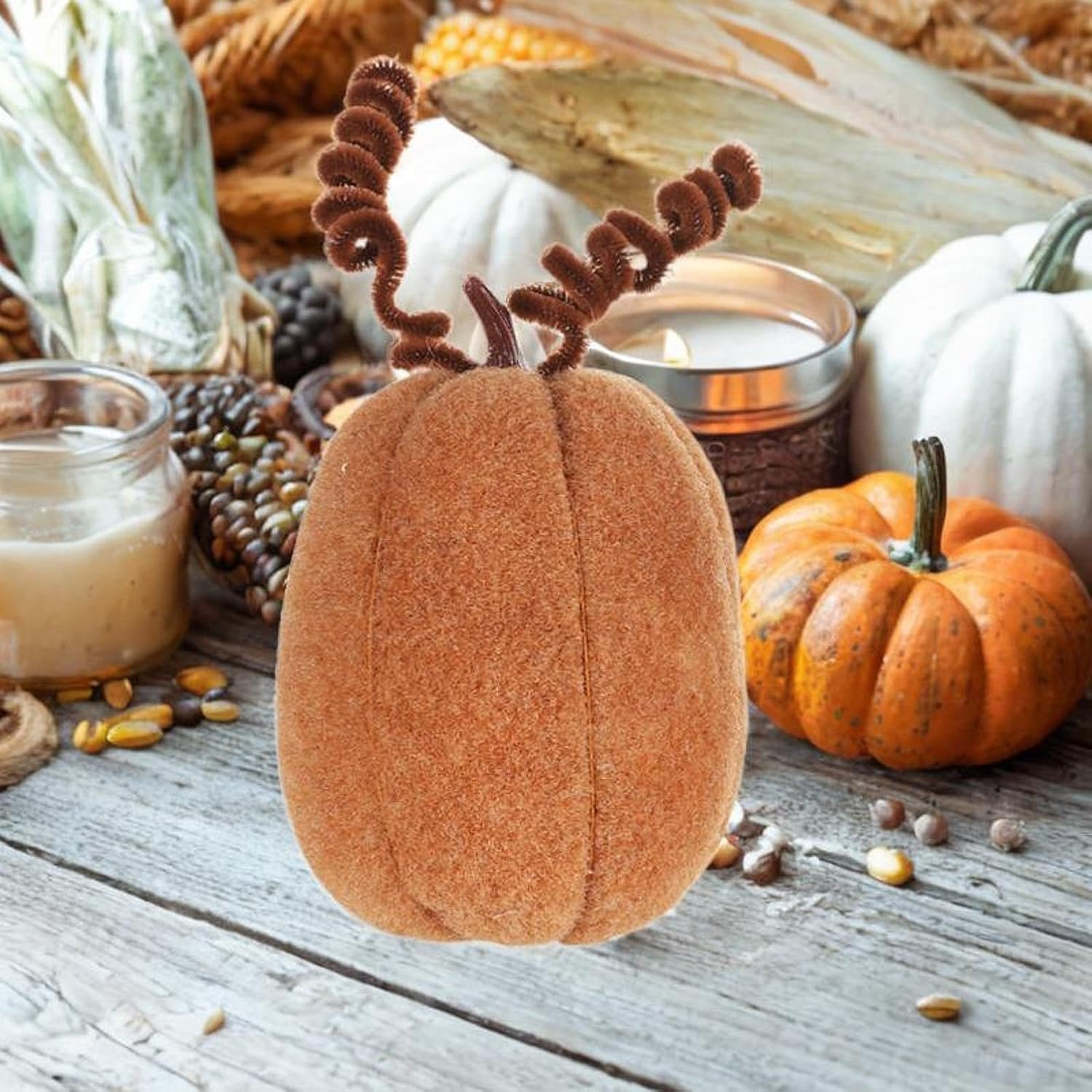 Joylern Artificial Pumpkin Statue for Halloween Thanksgiving Decor