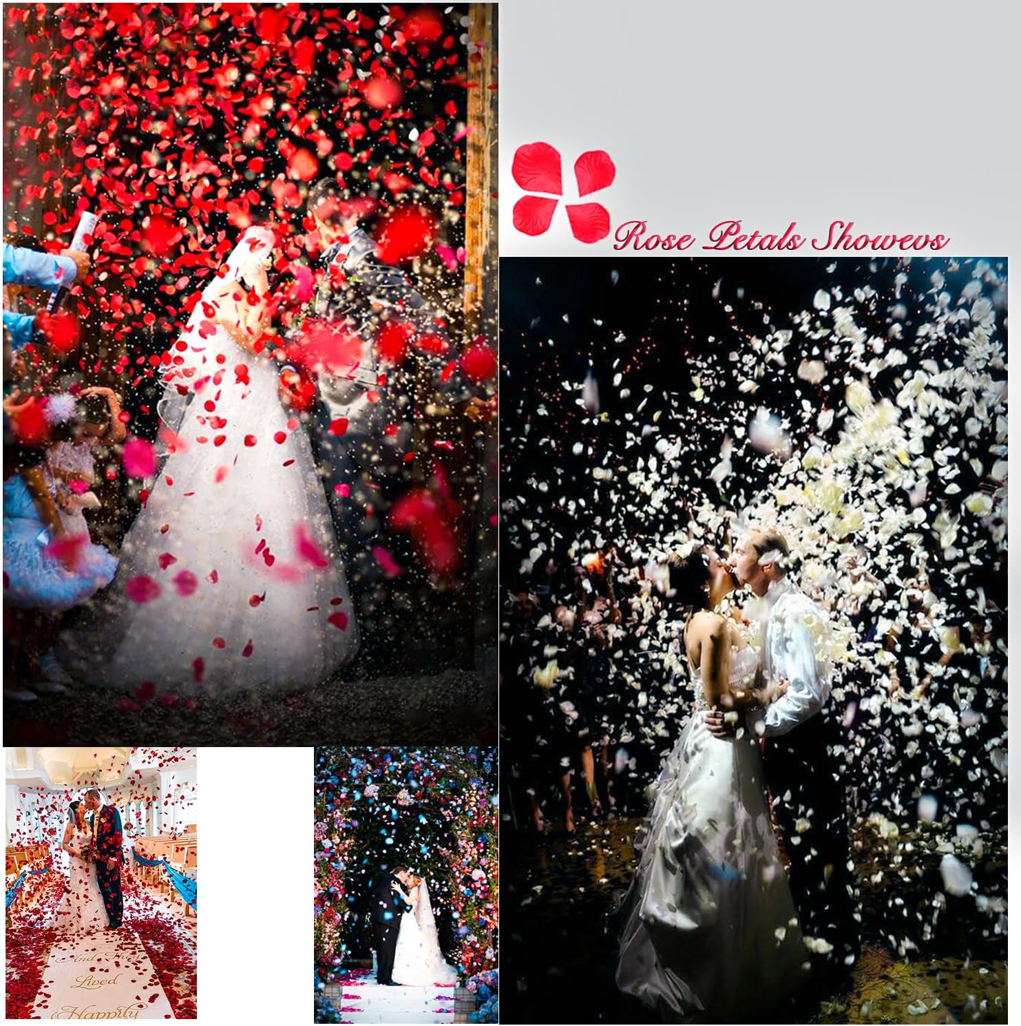 1000 Piece Artificial Rose Petals for Romantic Events