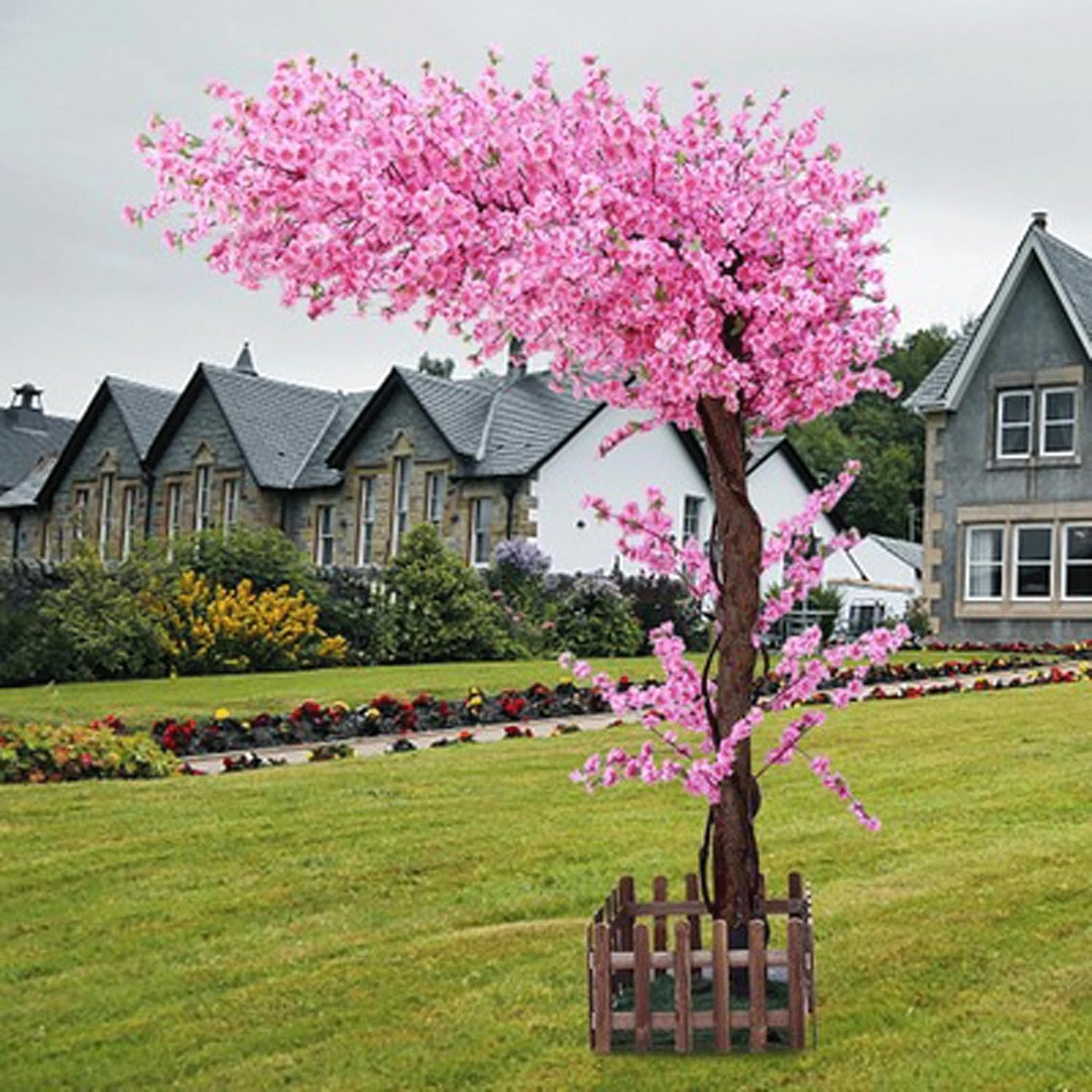Artificial Cherry Blossom Tree 12x1m Silk Flower Decor