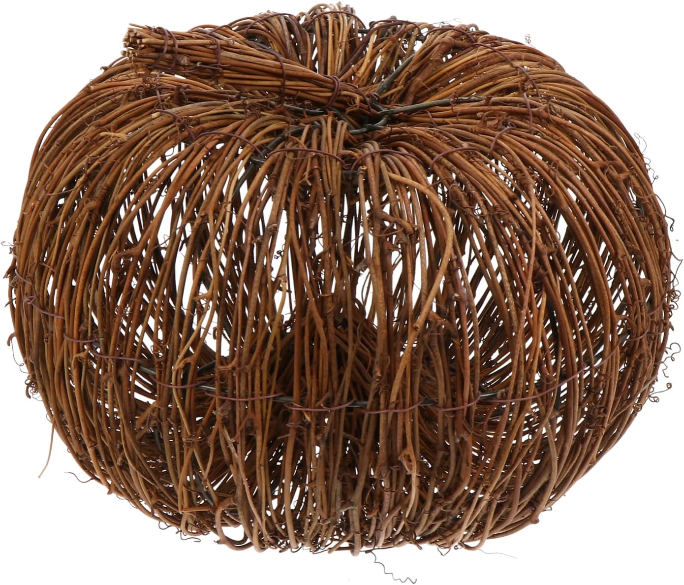 MAGICLULU Artificial Rattan Pumpkin for Halloween Thanksgiving