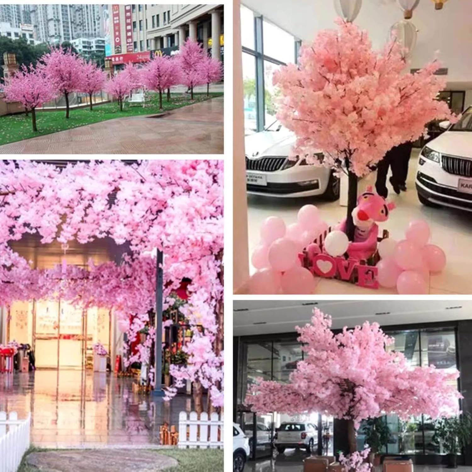 QIUPAI Wishing Tree Artificial Cherry Blossom