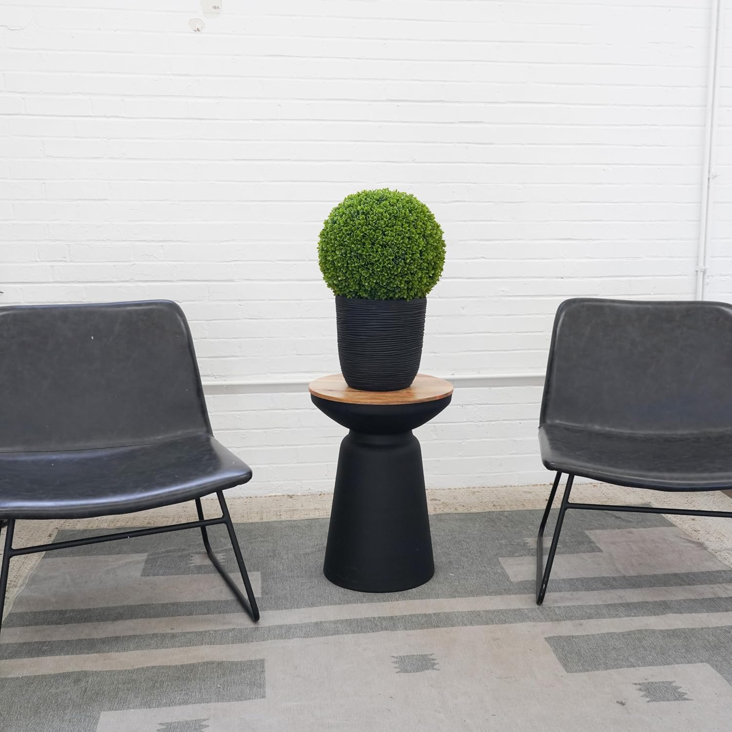 Natures Elements Tabletop Boxwood Topiary