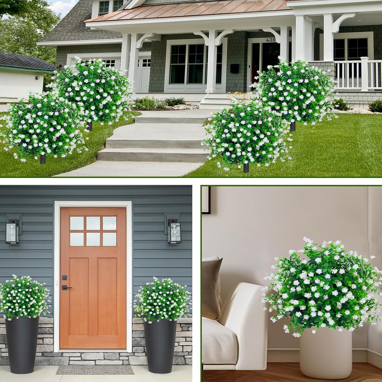 Boxwood Topiary Balls Artificial Plants Set of 2