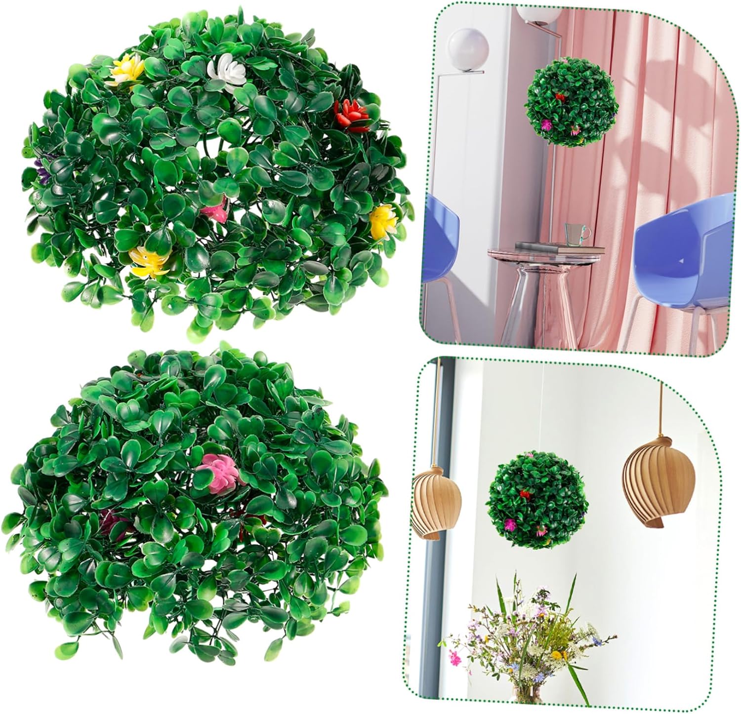 KESYOO Artificial Topiary Ball Hanging Decoration