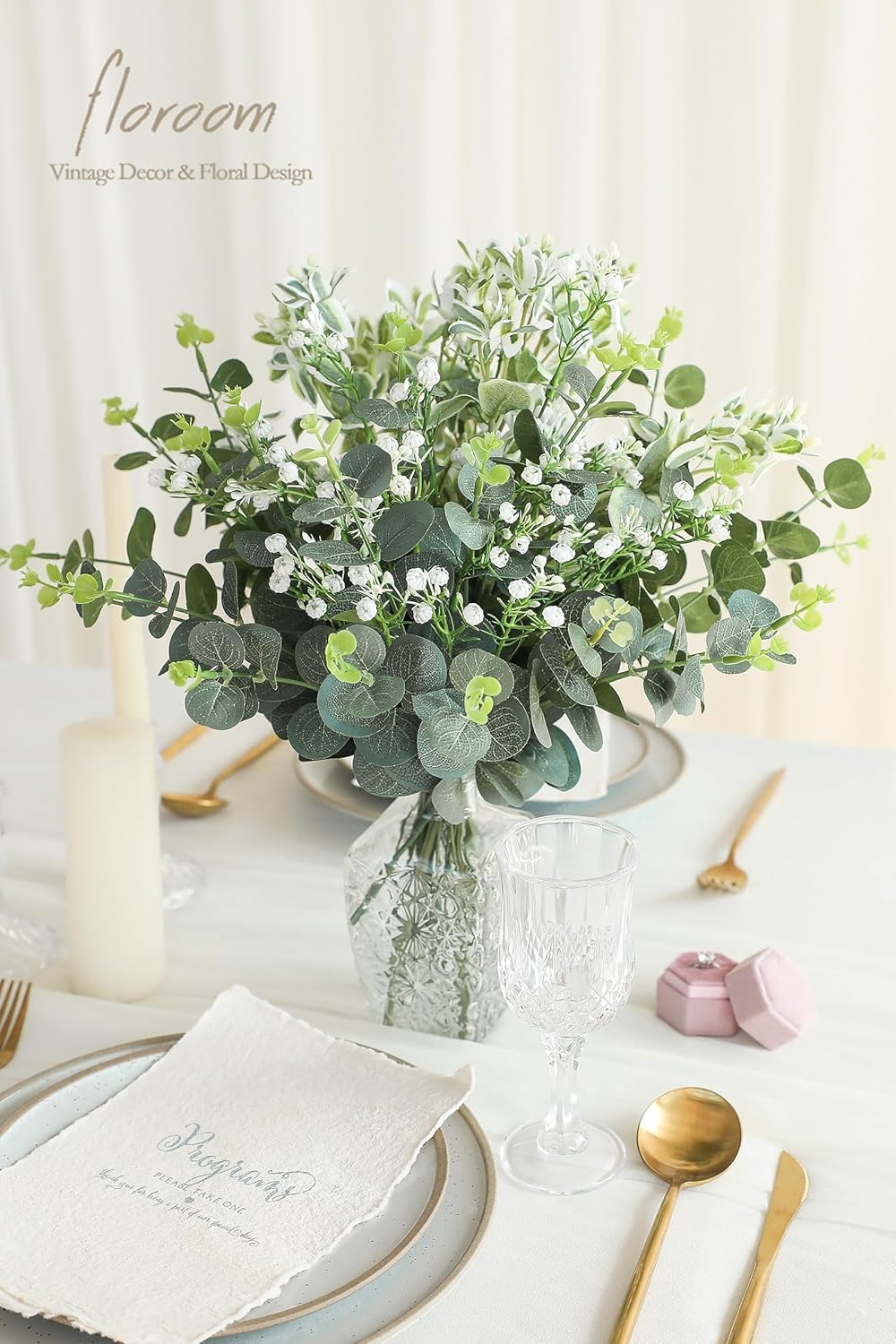 Floroom Artificial Greenery Stems Box Set 25pcs