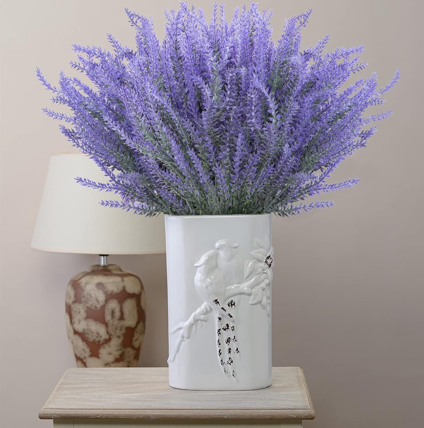 Ouddy Decor 24 Bundle Artificial Lavender Flowers