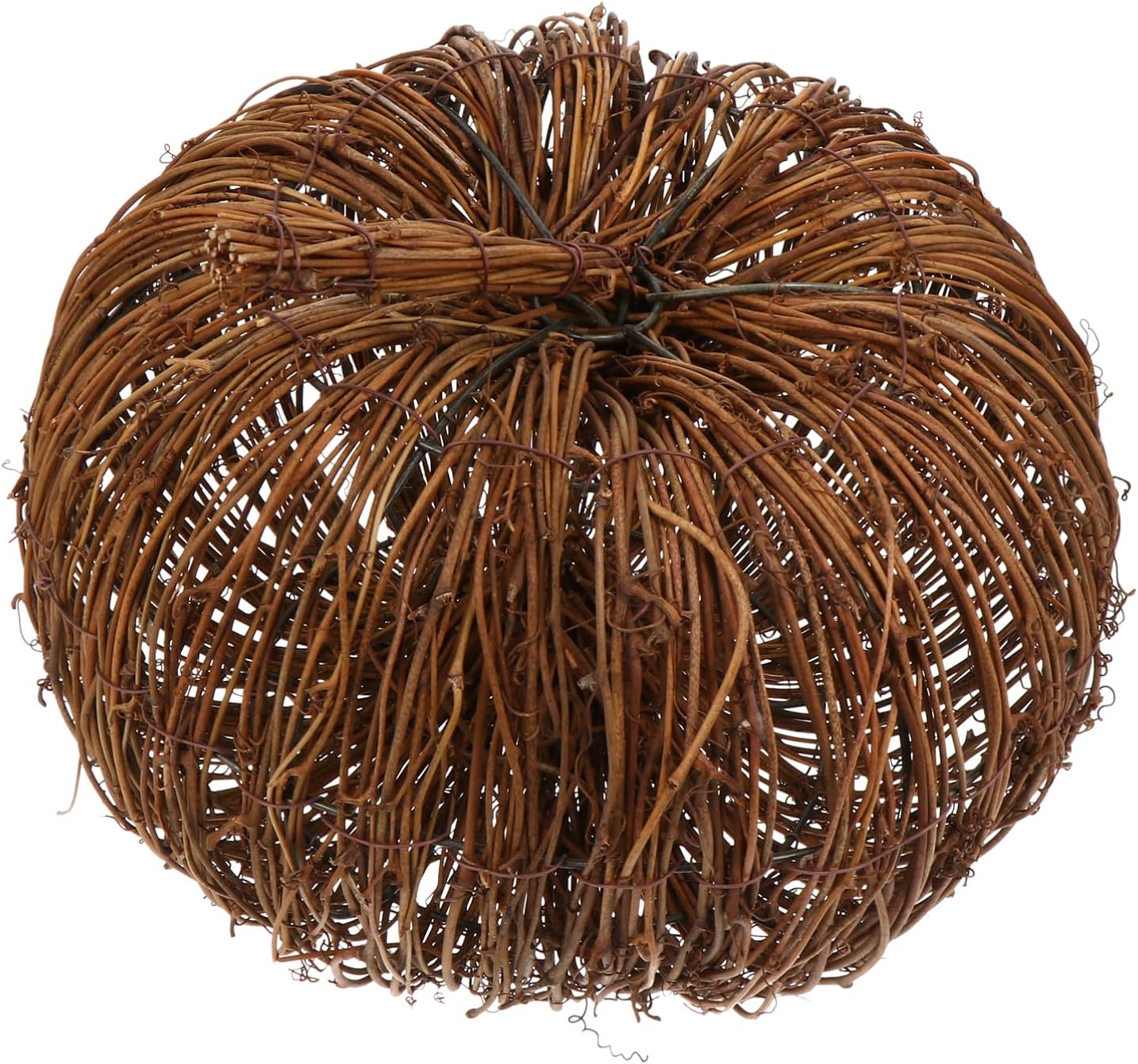 MAGICLULU Artificial Rattan Pumpkin for Halloween Thanksgiving