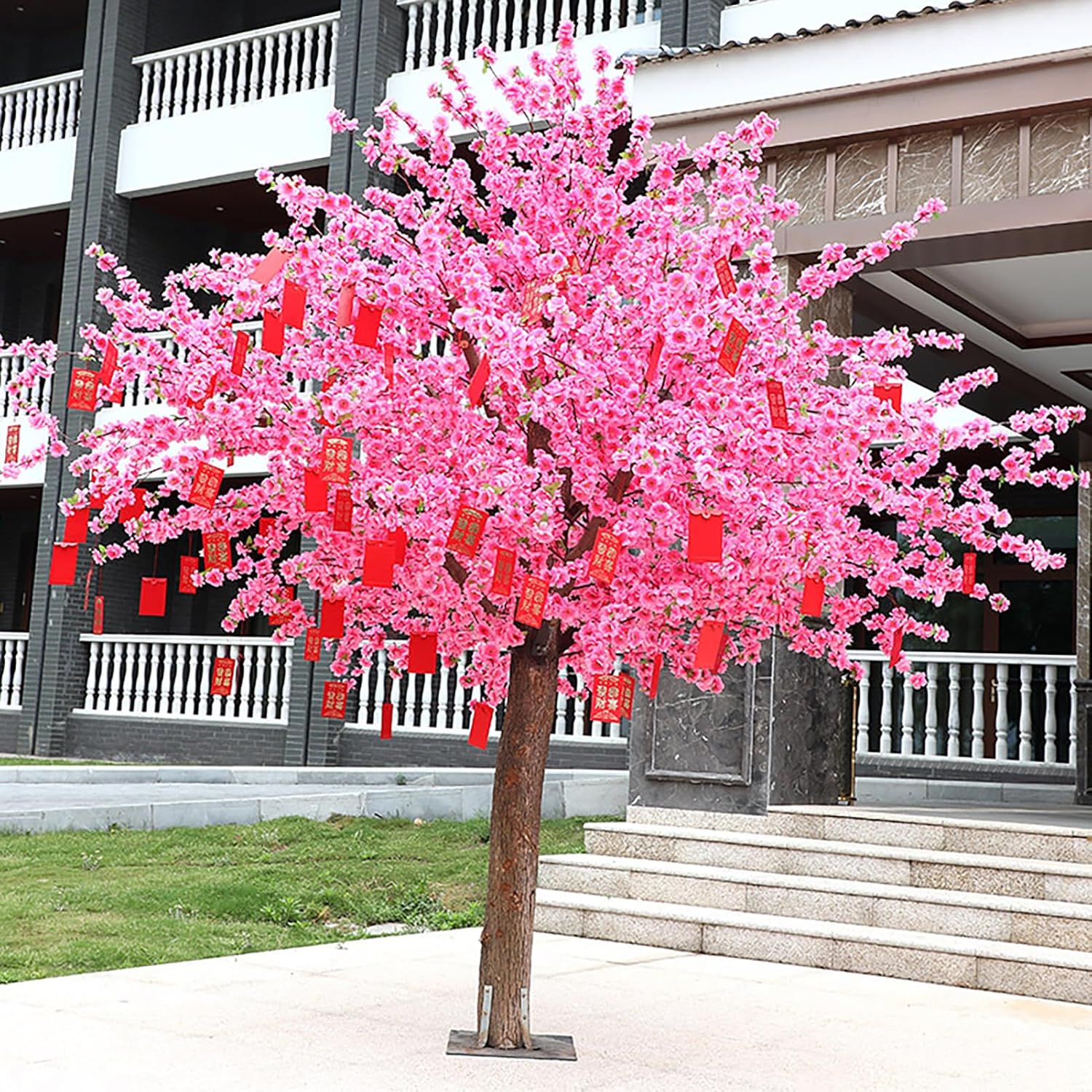 Japanese Pink Cherry Blossom Artificial Tree 12x1m