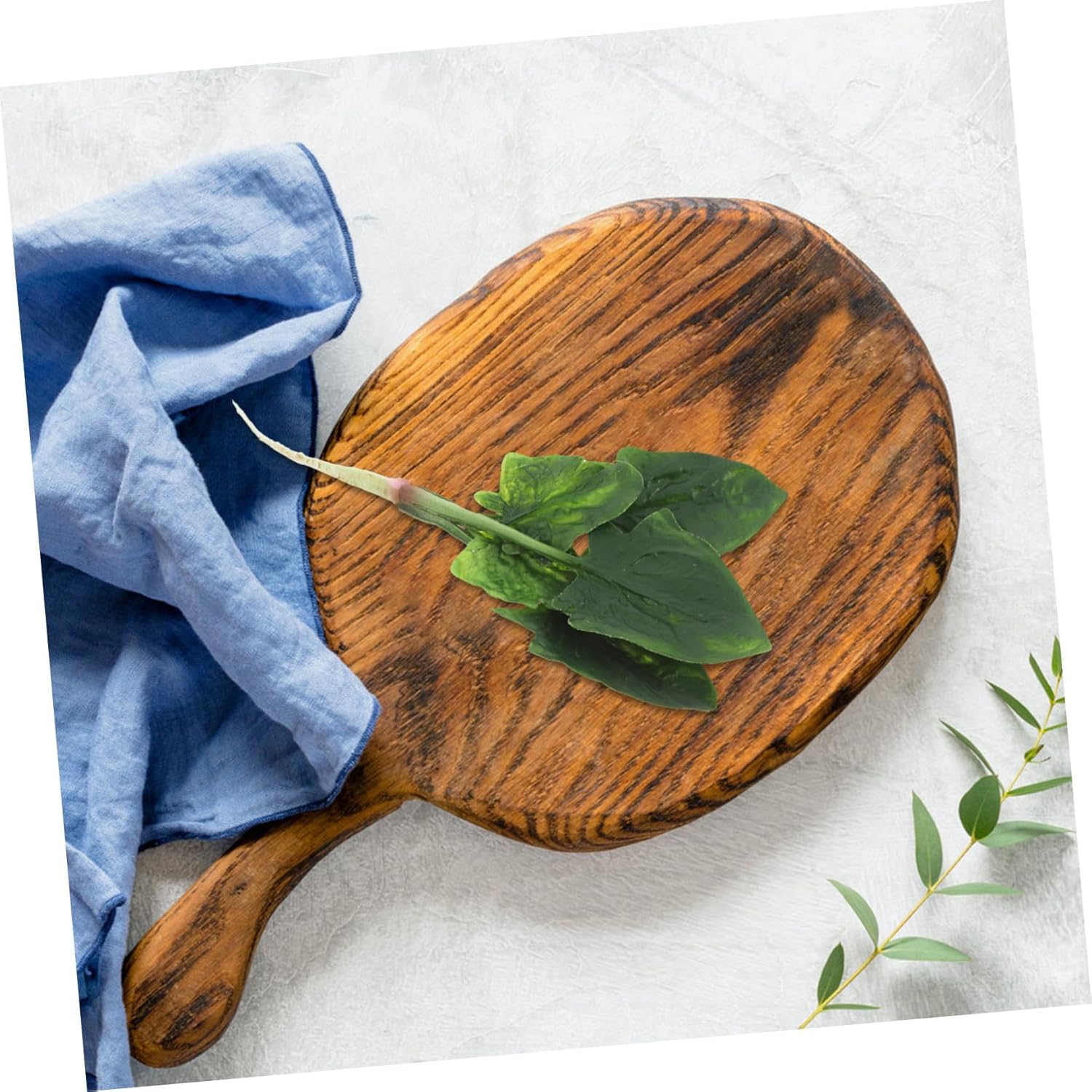 Realistic Artificial Spinach Decor for Home Kitchen