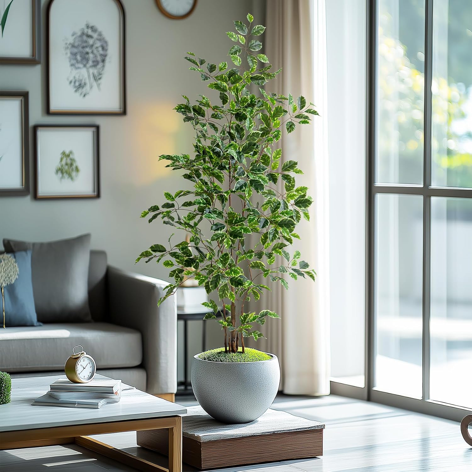 Bailikang Artificial Ficus Tree 5FT Indoor Decor