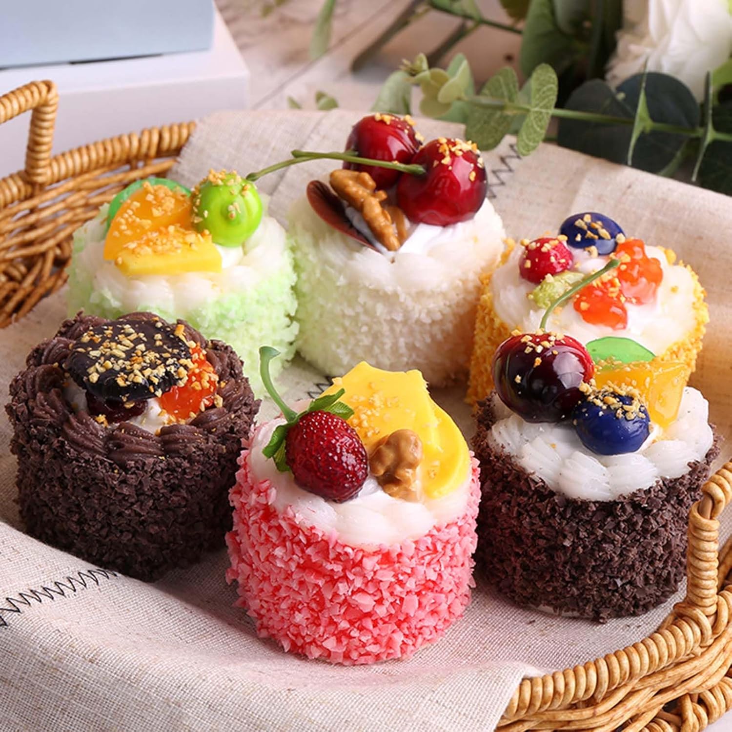 Realistic Artificial Chocolate Cake Model for Display and Photography