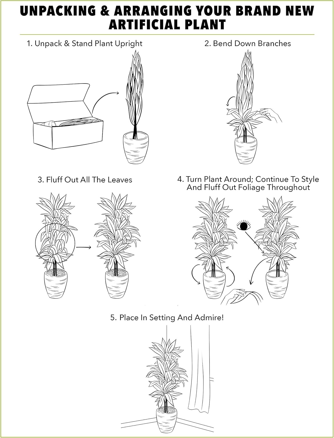 Nearly Natural 45ft Olive Cone Artificial Tree
