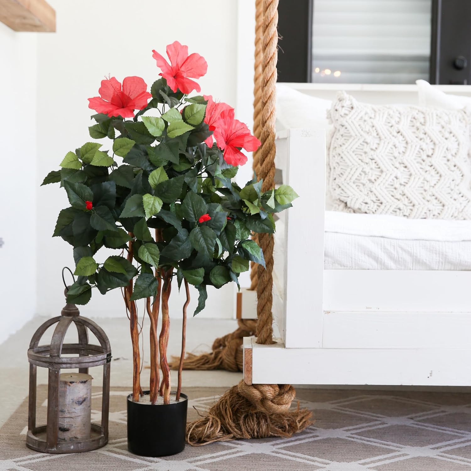 Nearly Natural 3ft Artificial Hibiscus Tree