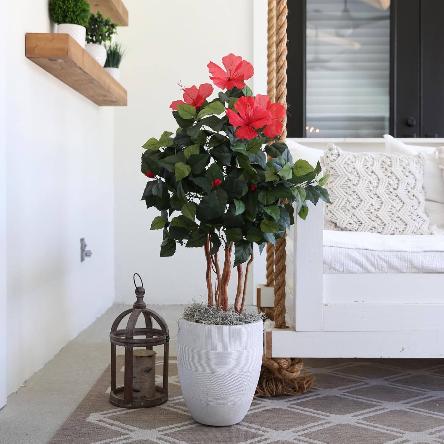Nearly Natural 3ft Artificial Hibiscus Tree