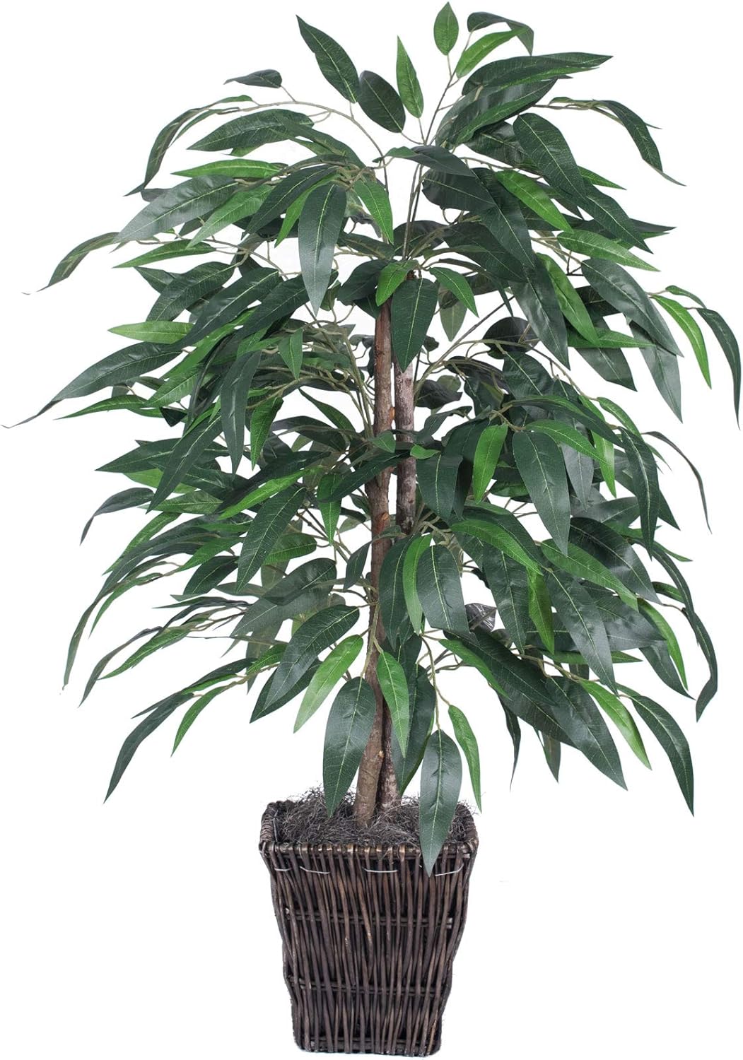 Vickerman Artificial Mango Bush with Willow Basket
