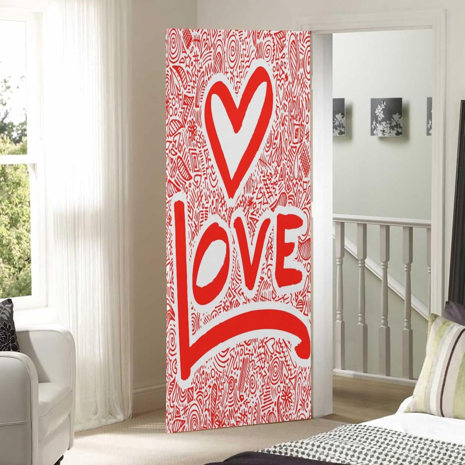 Susiyo Doodle Valentine Halloween Door Cover