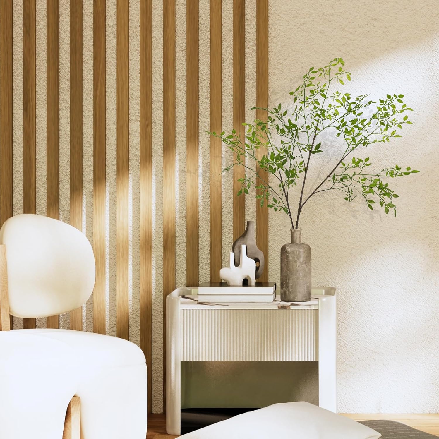 CEWOR 4pcs Artificial Greenery Branches for Tall Vase Decor