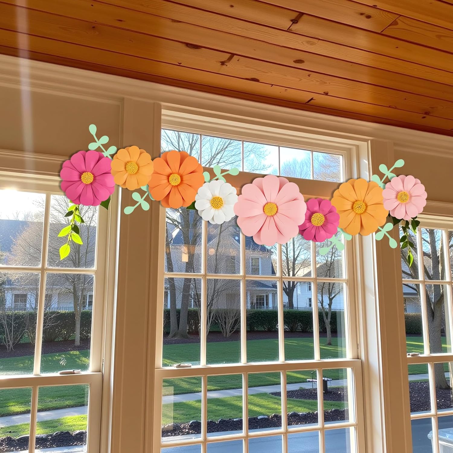 Homarkable 3D Paper Flowers Wall Decor Set