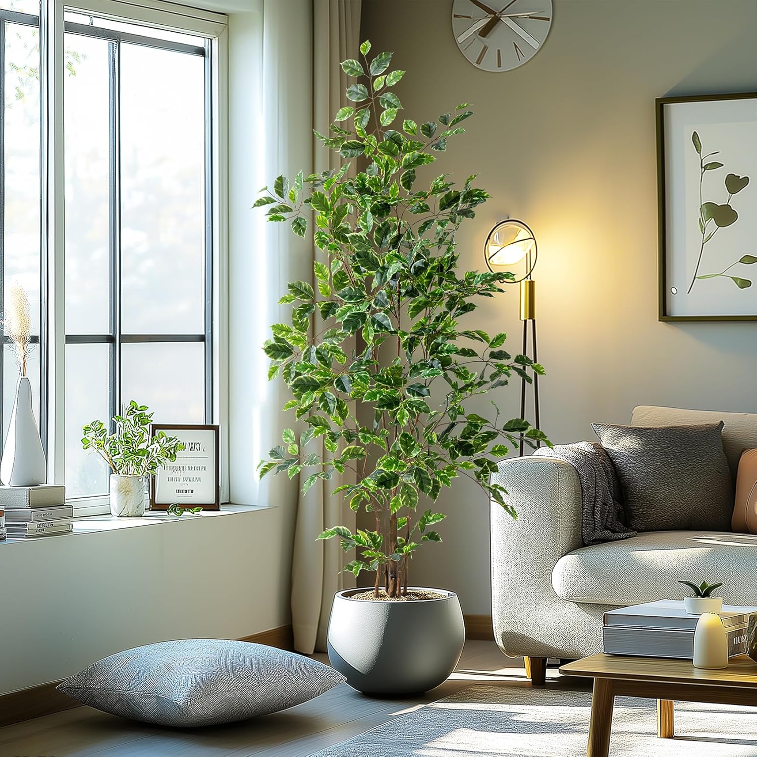 Bailikang Artificial Ficus Tree 5FT Indoor Decor