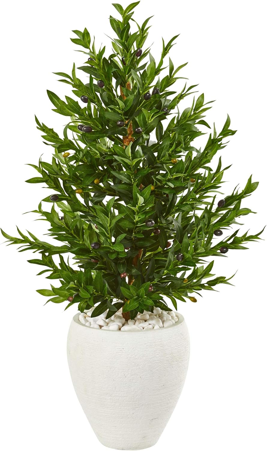 Nearly Natural 35ft Olive Cone Topiary Artificial Tree