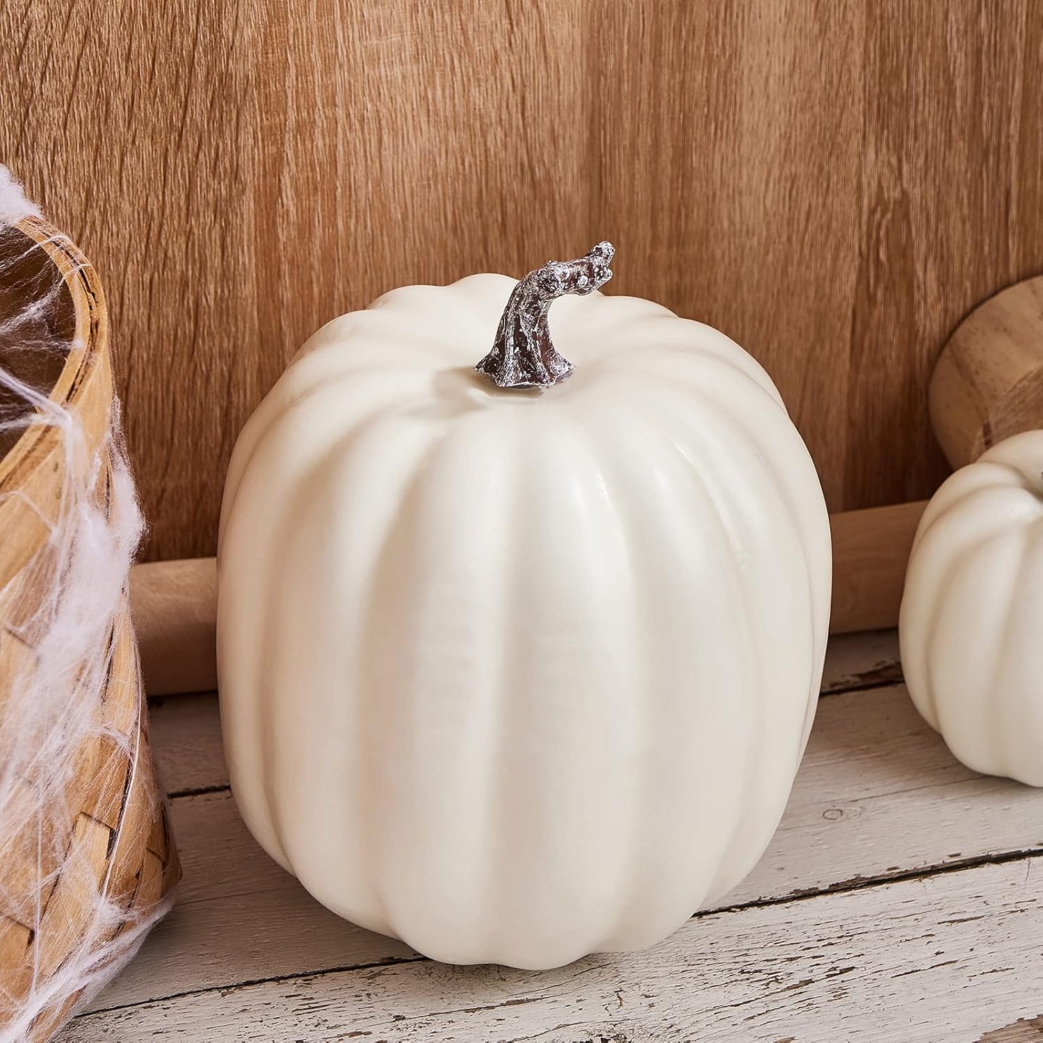 Kayotuas 7Pcs Artificial Pumpkins Decor Set