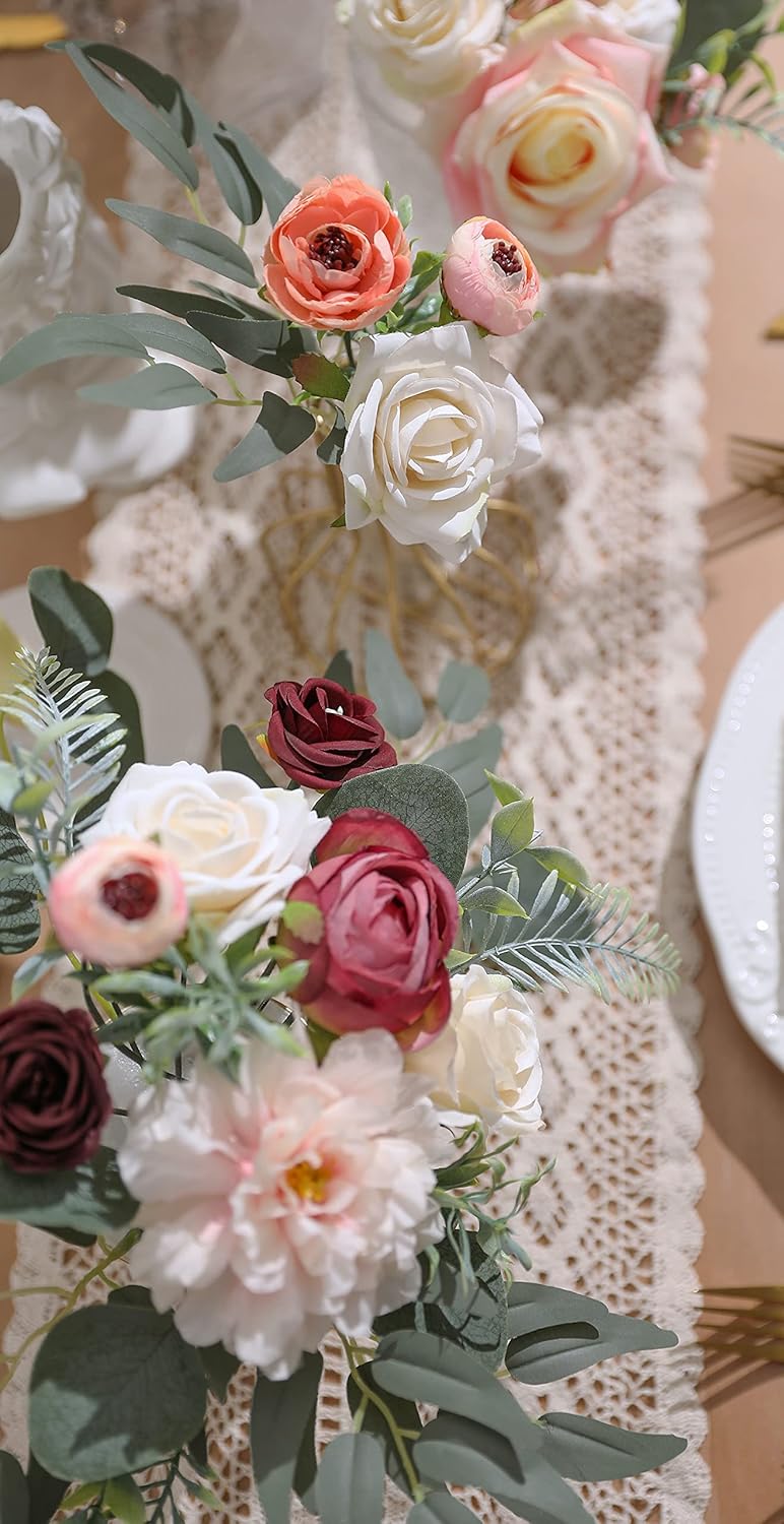 YYHUAWU Artificial Flowers Set for DIY Decorations