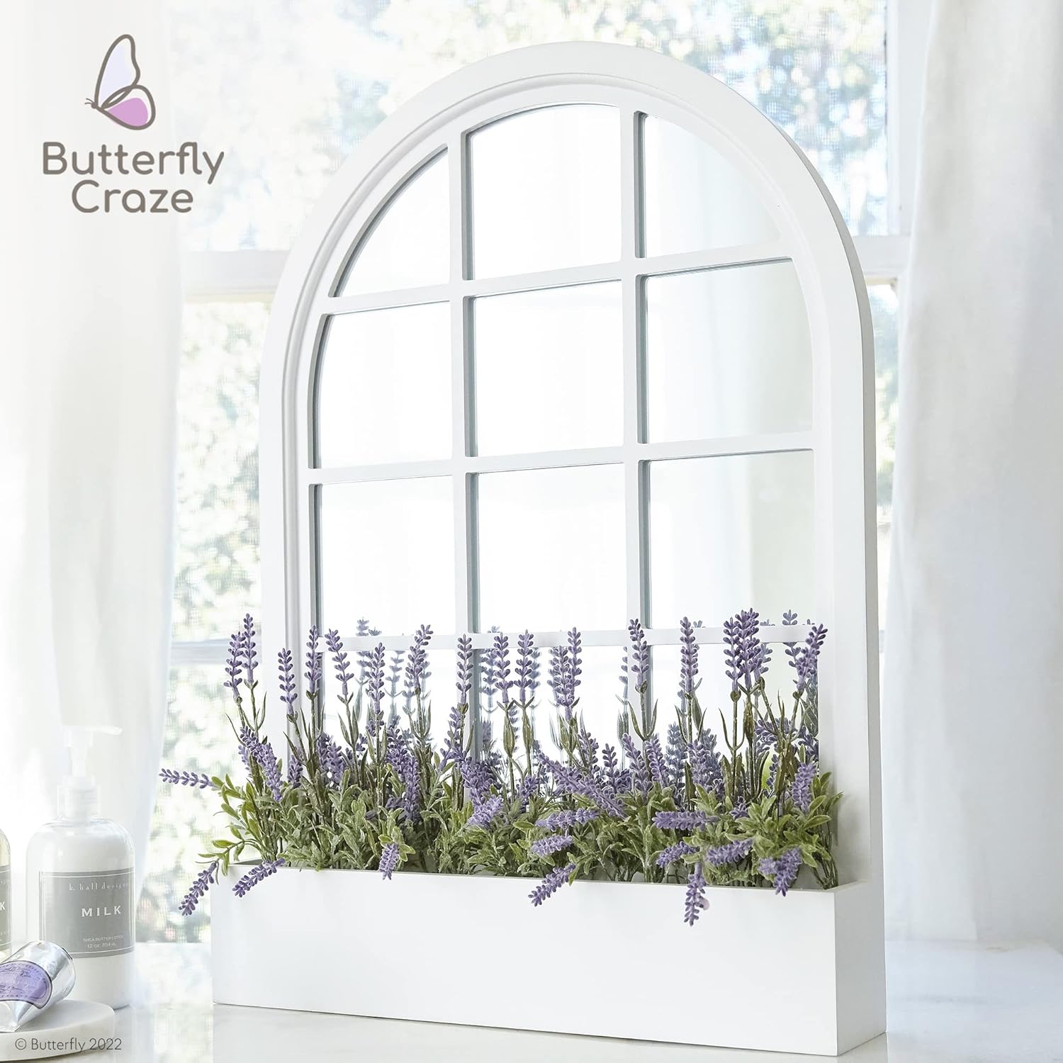 Butterfly Craze Artificial Lavender 8-Piece Bundle