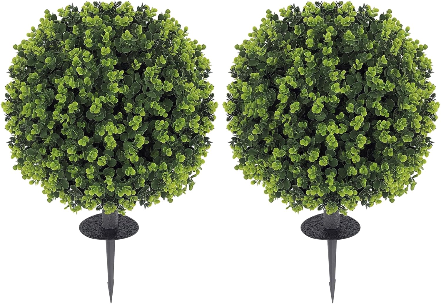 HOMCOM Artificial Boxwood Topiary Ball with Ground Stake