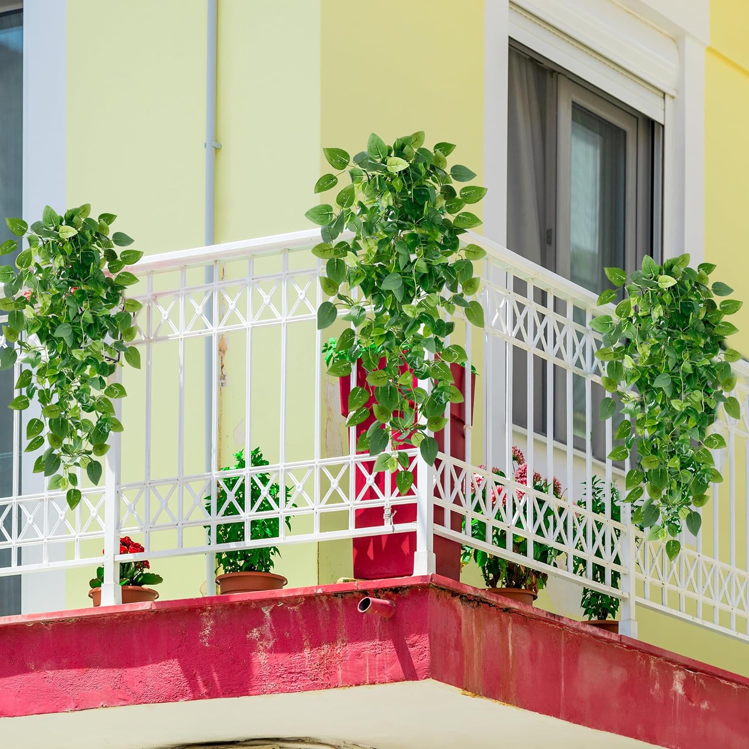 Sggvecsy 4 Pc Artificial Hanging Ivy Plants No Baskets