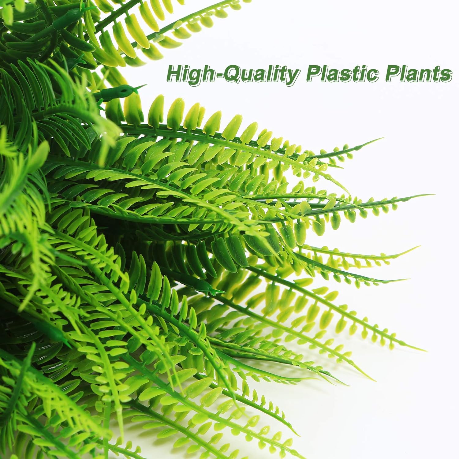 Coreland Artificial Boston Fern Plants 20Packs UV Resistant