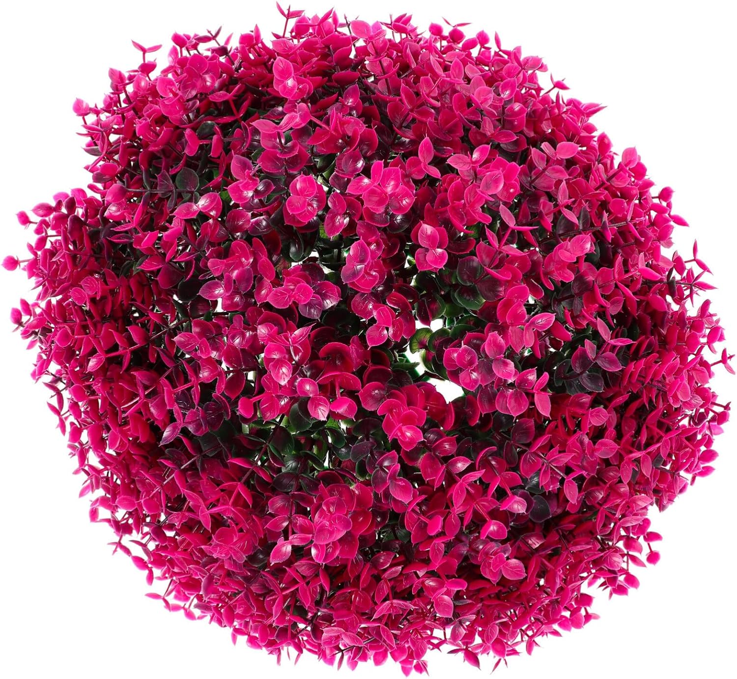 LIOOBO Artificial Topiary Balls Purple Eucalyptus Decor