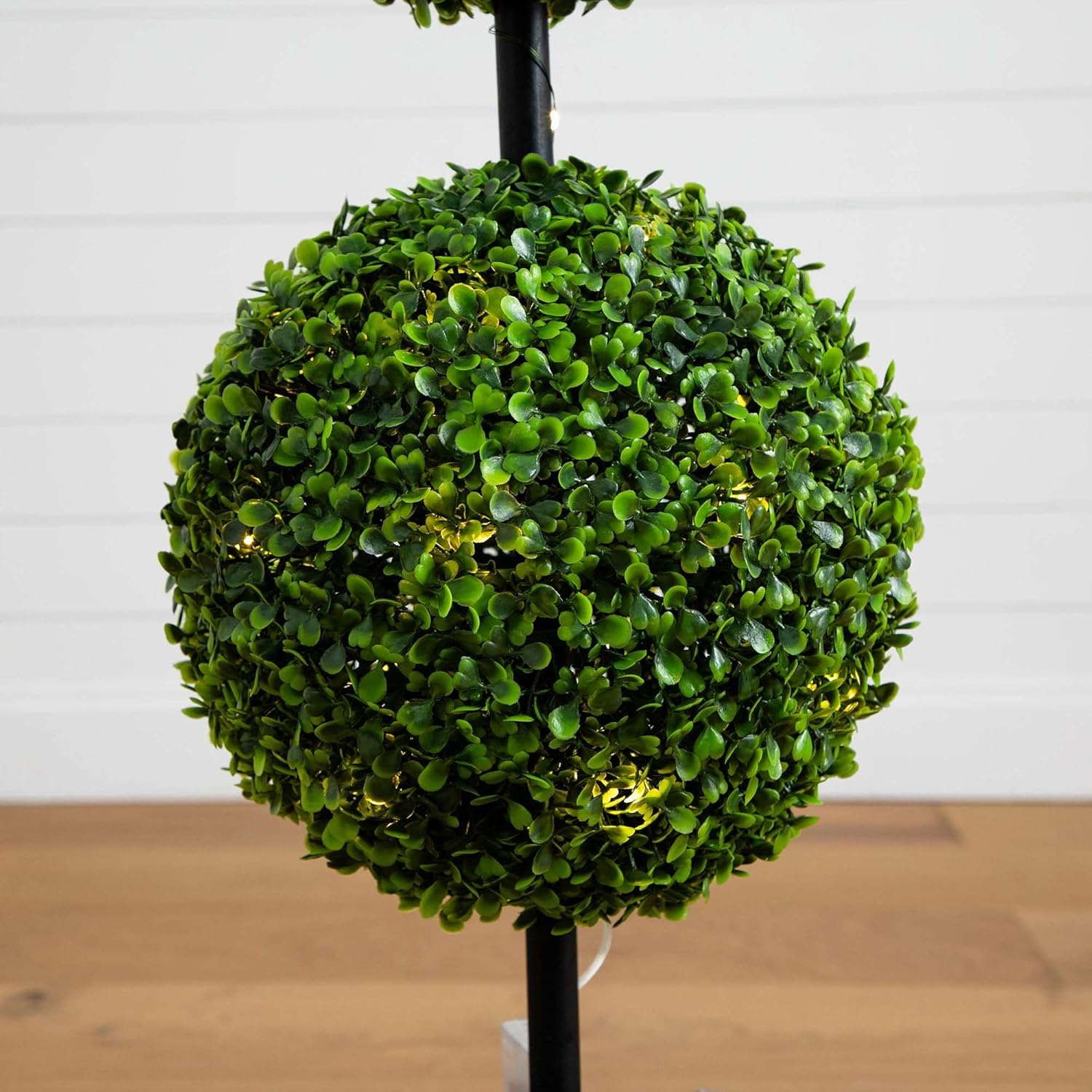 Nearly Natural 3ft UV Resistant Artificial Topiary with LED Lights