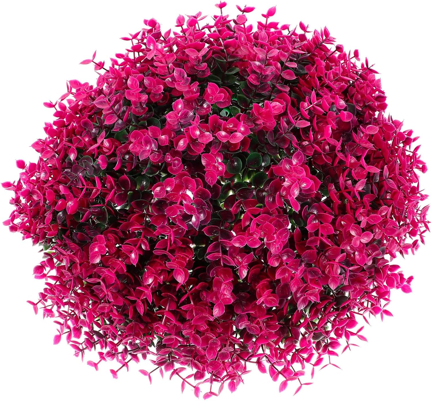 LIOOBO Artificial Topiary Balls Purple Eucalyptus Decor