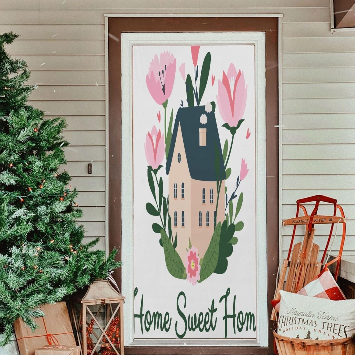 Susiyo Stretch Door Cover for Front Doors 35x79 Inch