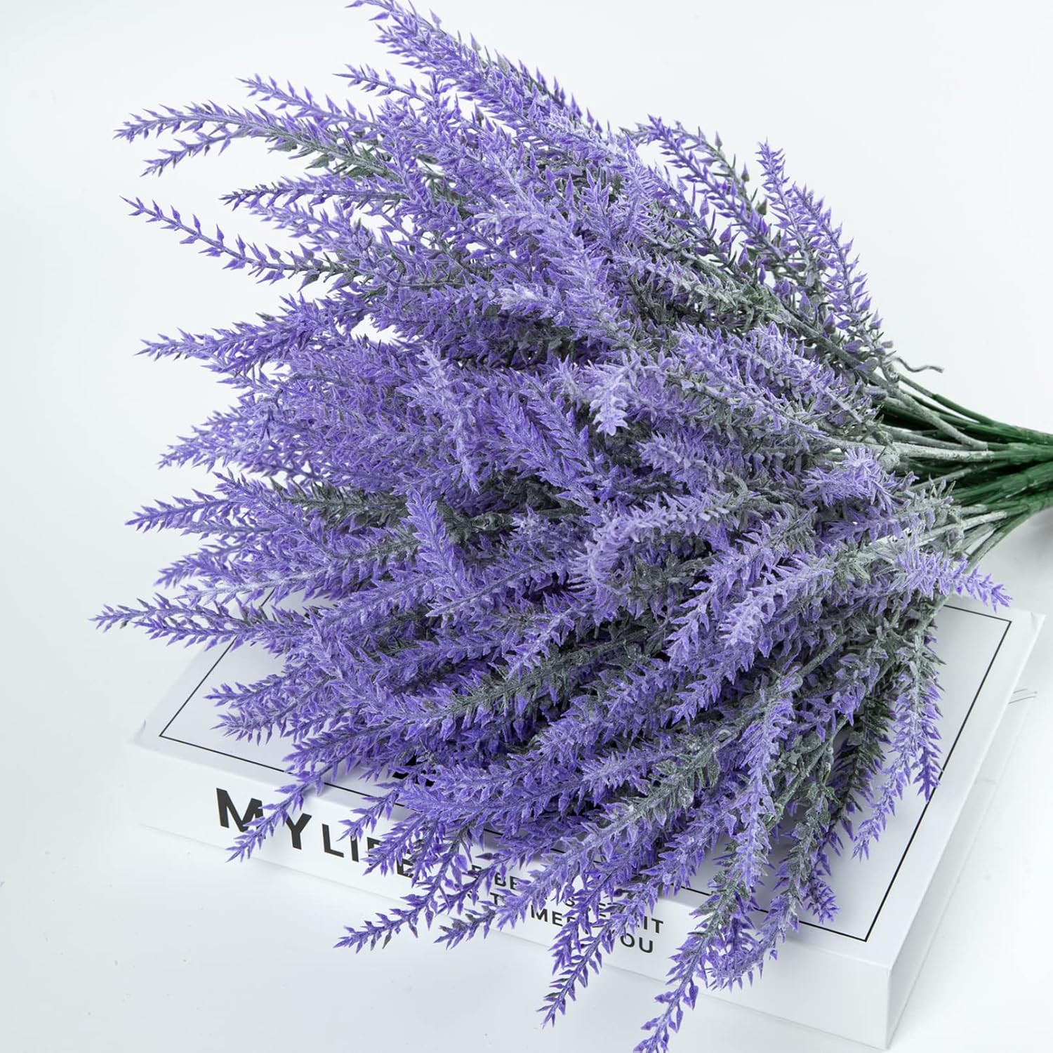 Ouddy Decor 24 Bundle Artificial Lavender Flowers