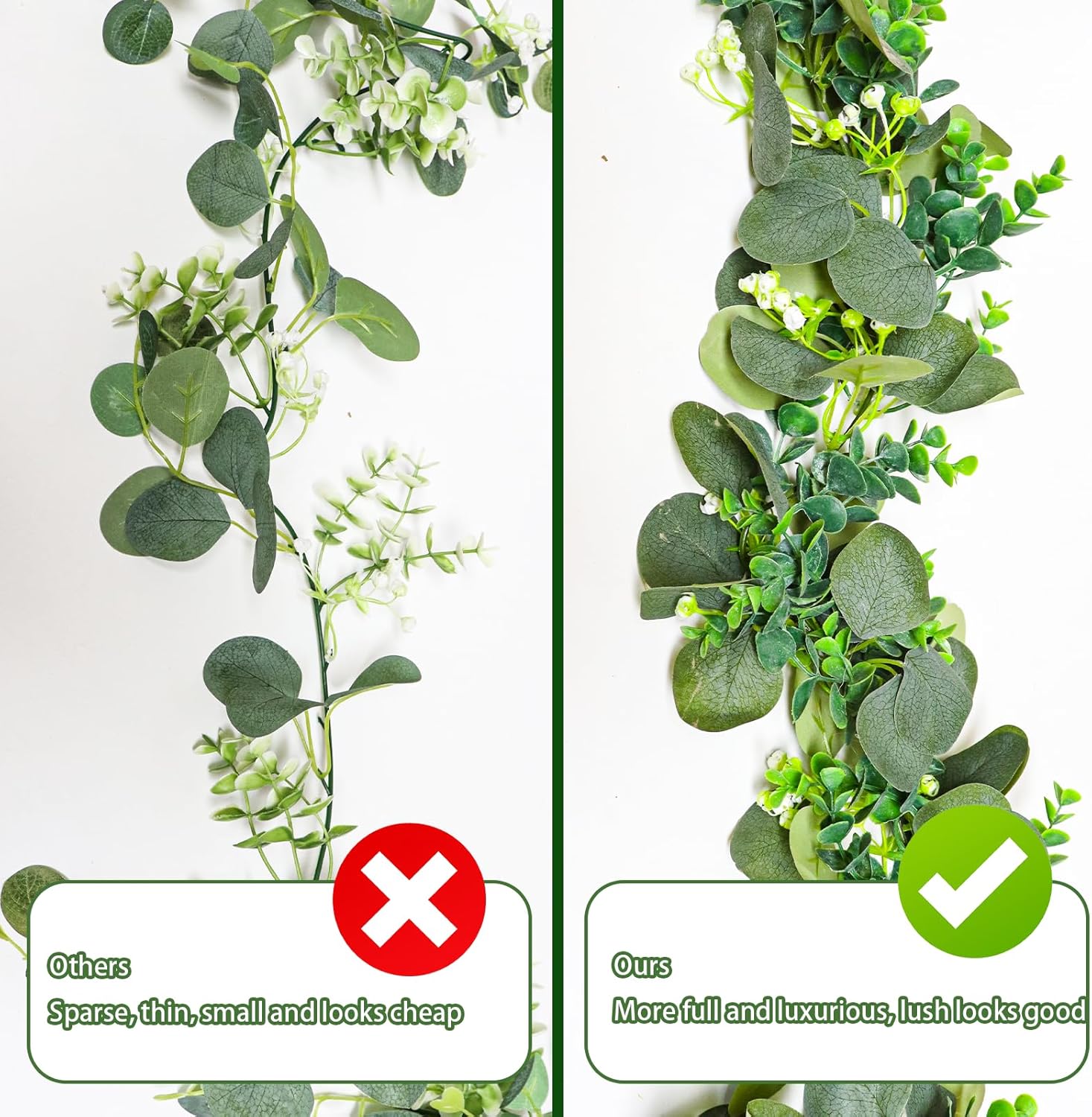 MAKHOT 59FT Eucalyptus Garland for Home Decor