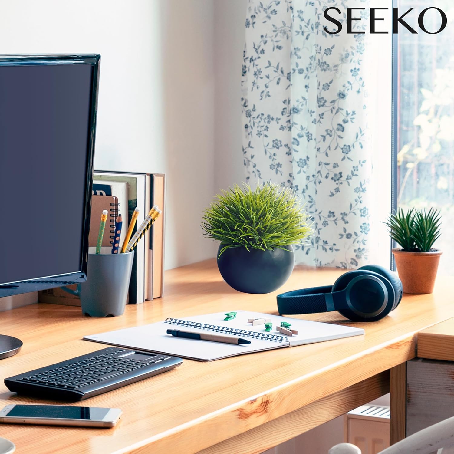 SEEKO Succulents Artificial Plants 2 Pack
