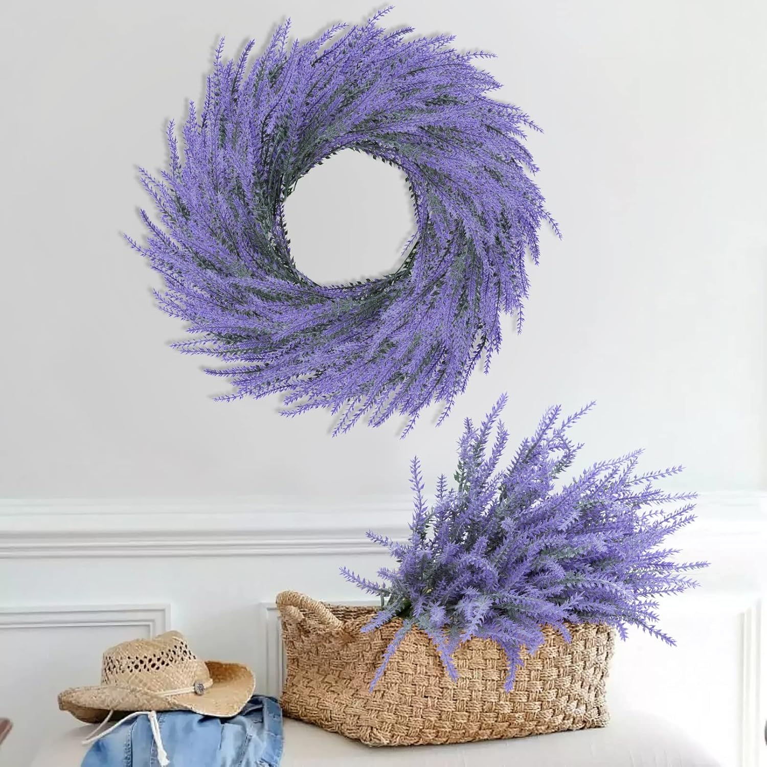 Ouddy Decor 24 Bundle Artificial Lavender Flowers