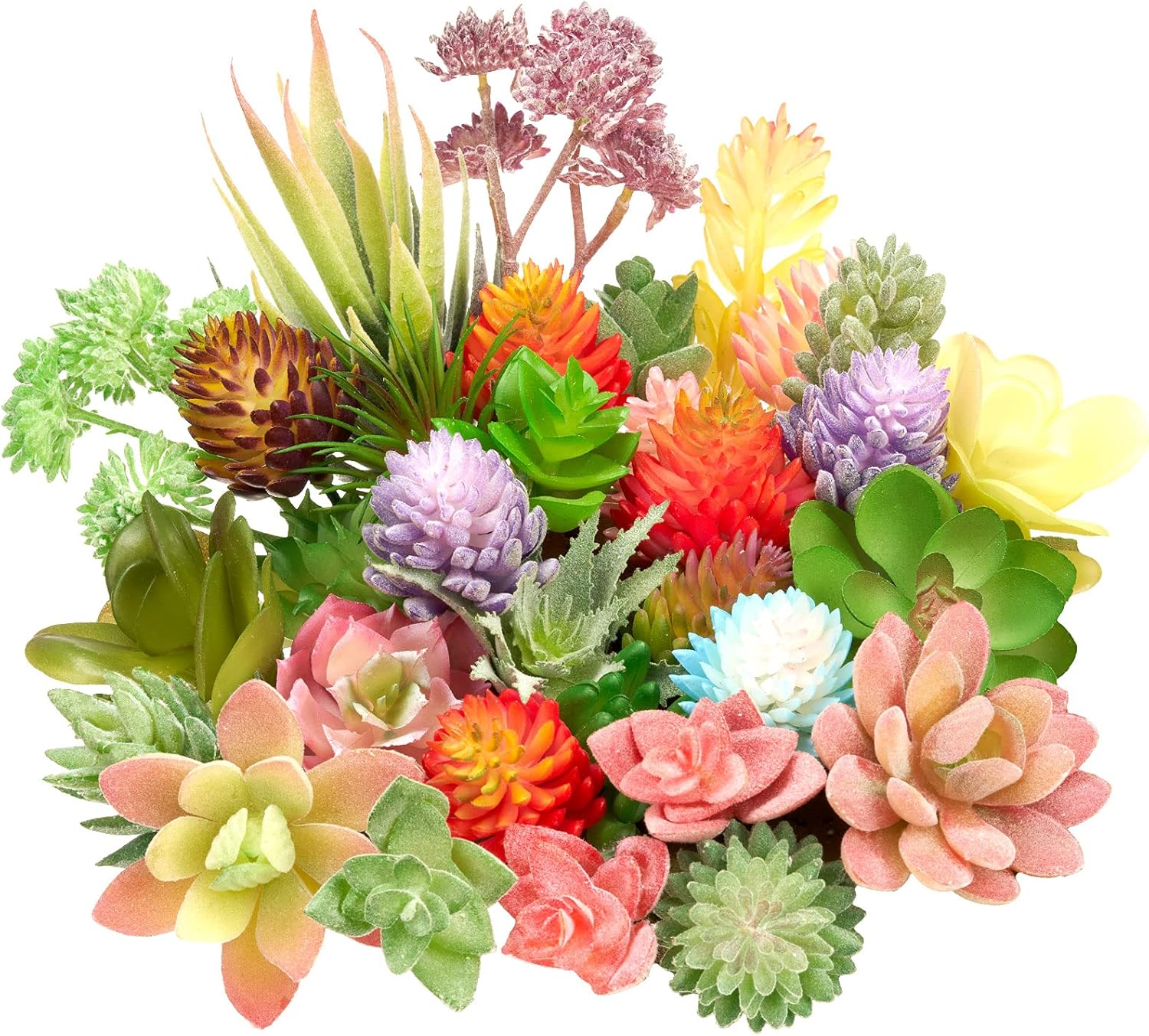 Jutom 32 Pieces Mini Artificial Succulents for Home Decor