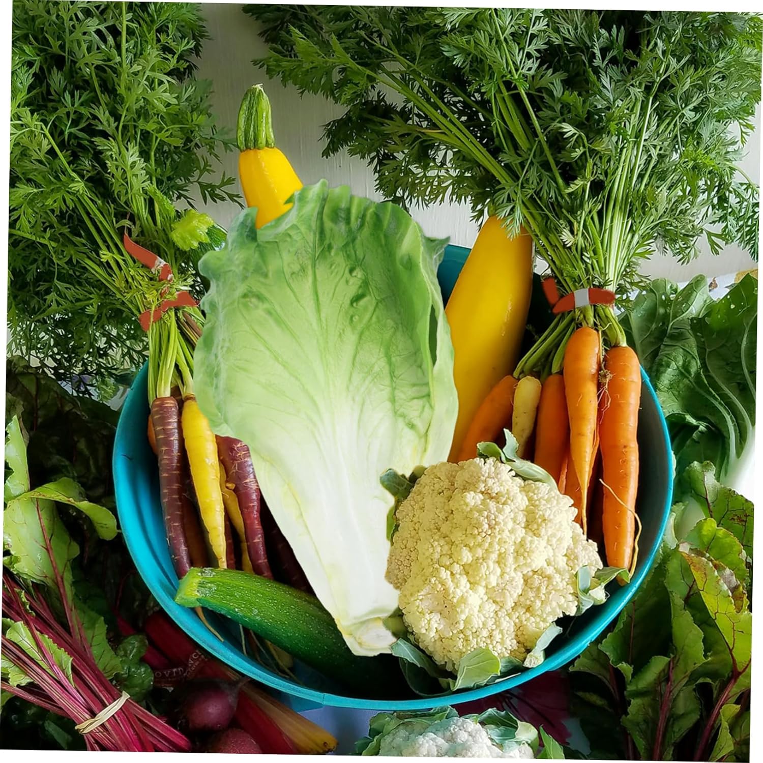 STOBAZA Realistic Artificial Lettuce Decor