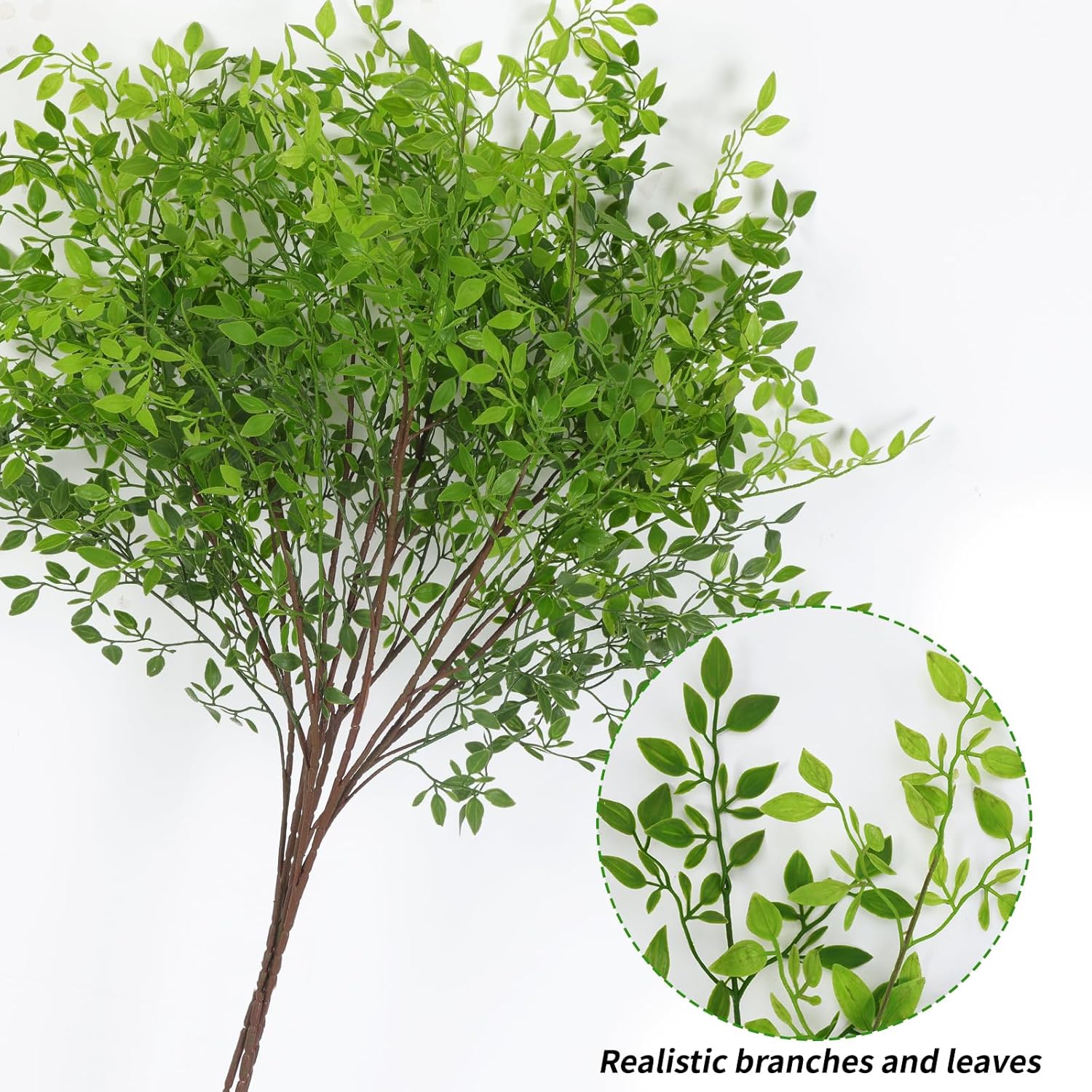 CEWOR 4pcs Artificial Greenery Branches for Tall Vase Decor