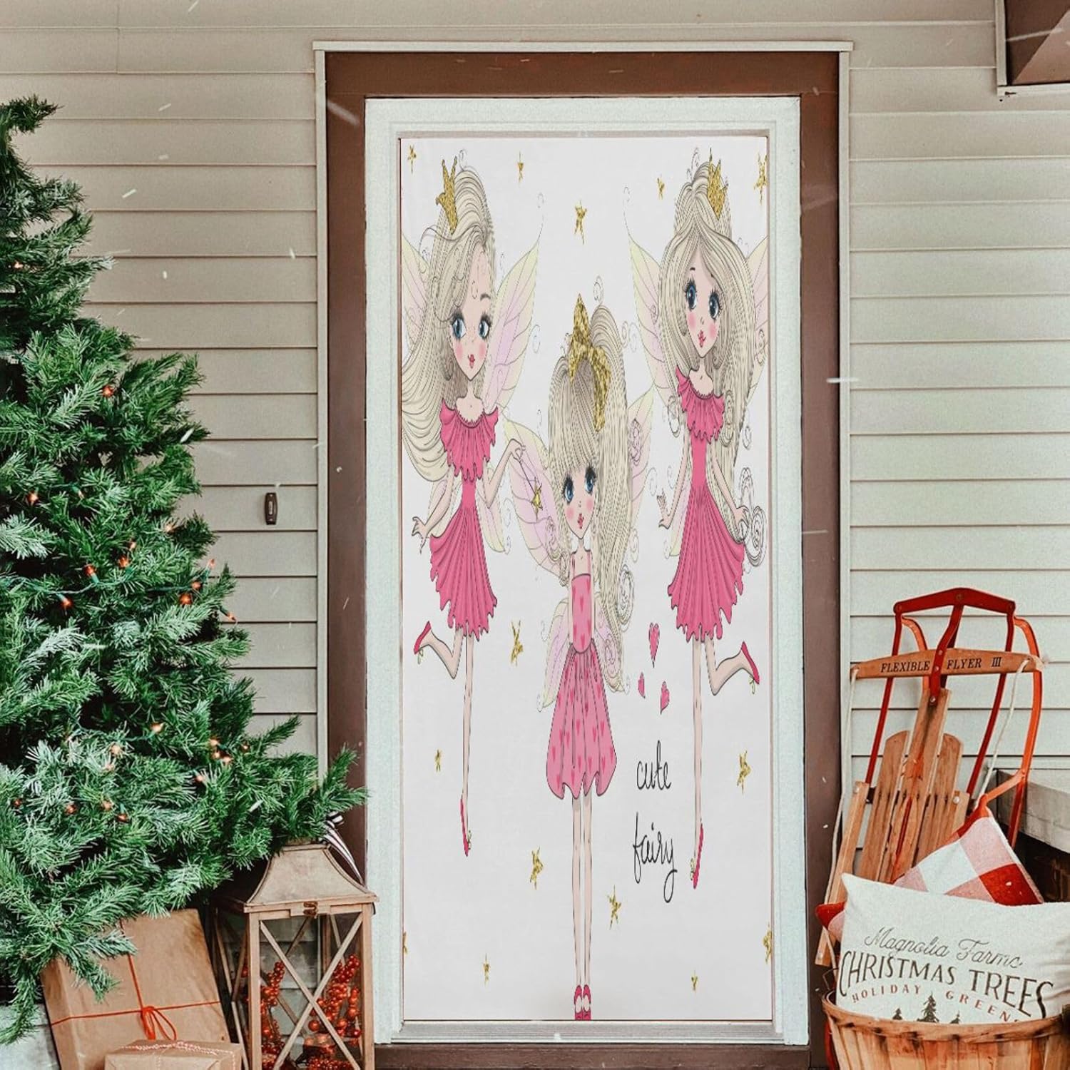 Susiyo Angel Girl Halloween Door Cover