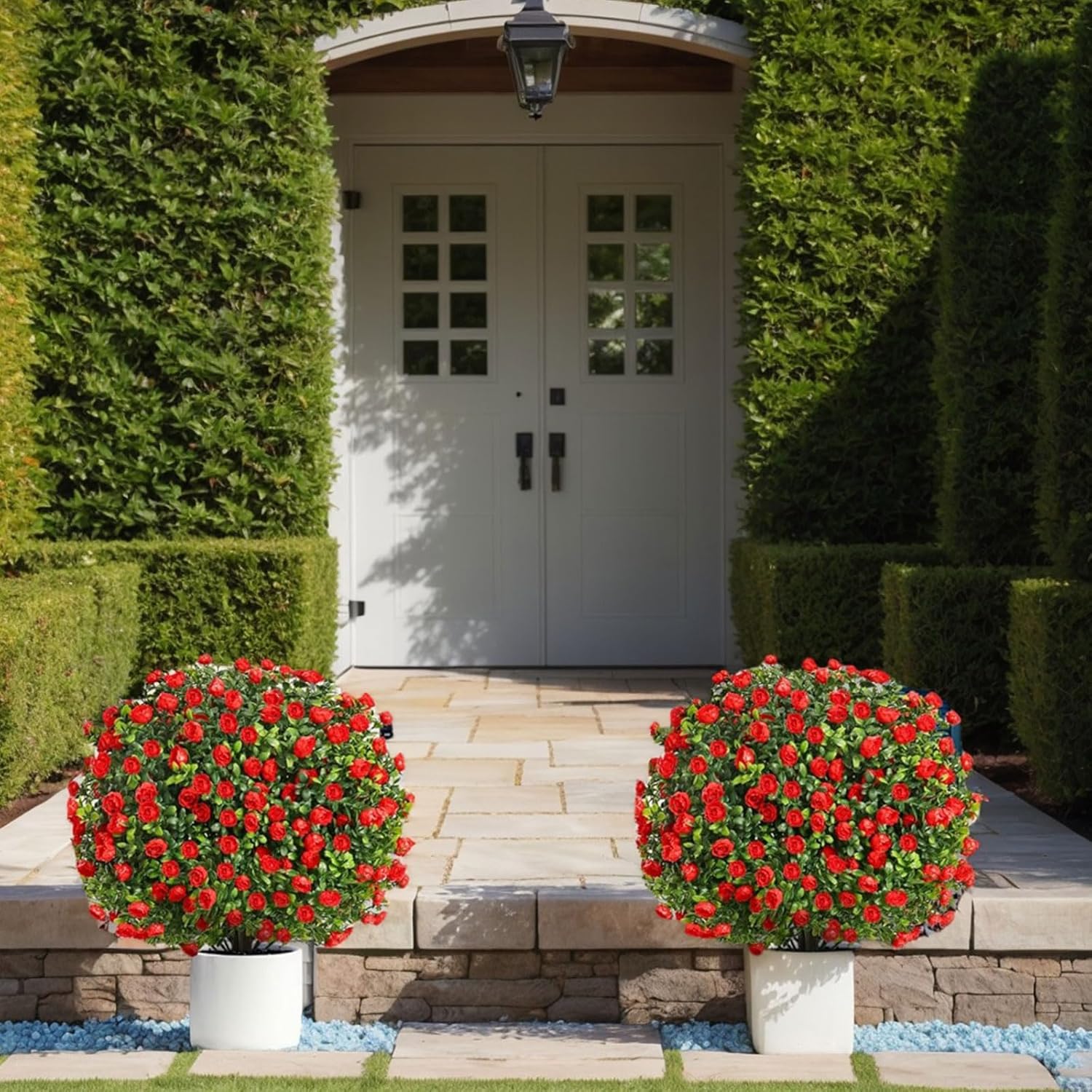 KBGYTX 271 Inch Lavender Artificial Topiary Ball Plants 2 Pack