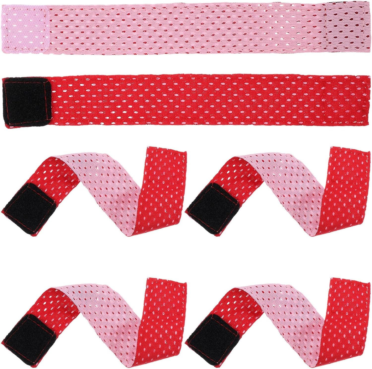 Sosoport 6pcs Adjustable Sleeve Ties for Sports