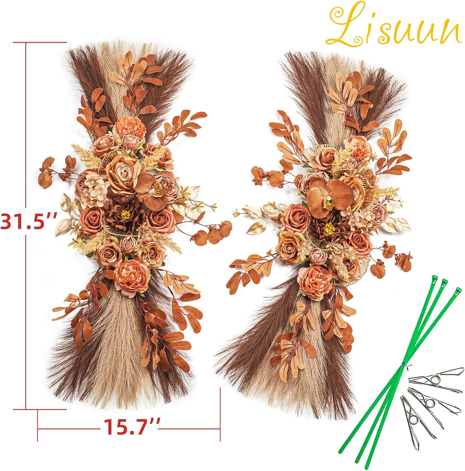 Boho Wedding Arch Artificial Flowers - Pack of 2