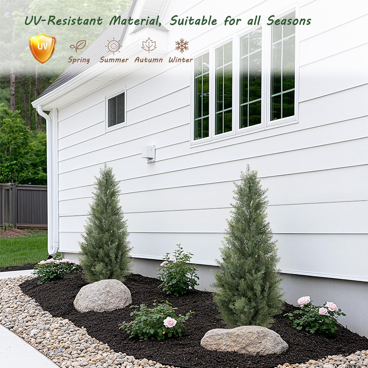 Bellacat 3ft UV Resistant Artificial Topiary Trees 2Pack 1
